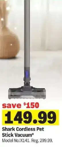 Meijer Shark Cordless Pet Stick Vacuum offer