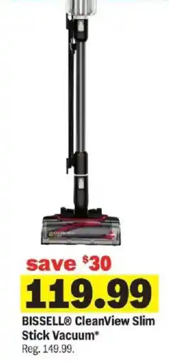 Meijer Bissell clean view slim stick vacuum offer