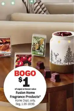 Meijer Fusion home fragrance products offer