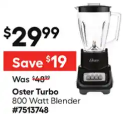 Lowe's Turbo 800 Watt Blender offer