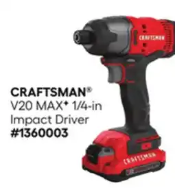 Lowe's V20 MAX 1/4-in Impact Driver offer