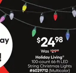 Lowe's 100-count 66-ft LED String Christmas Lights offer