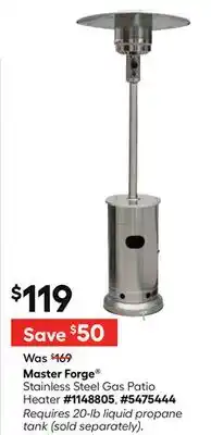 Lowe's Stainless Steel Gas Patio Heater offer