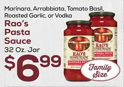 DeCicco & Sons Rao's Pasta Sauce 32 Oz. Jar offer