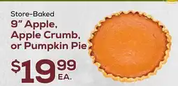 DeCicco & Sons 9 Apple, Apple Crumb, or Pumpkin Pie offer