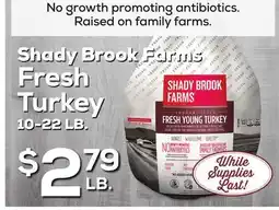 DeCicco & Sons Shady Brook Farms Fresh Turkey 10-22 LB offer