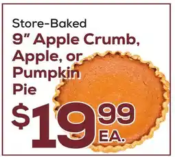 DeCicco & Sons 9 Apple Crumb, Apple, or Pumpkin Pie offer