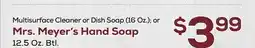 DeCicco & Sons Mrs. Meyer's Hand Soap offer