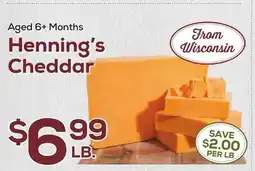 DeCicco & Sons Henning's Cheddar offer