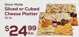 DeCicco & Sons Sliced or Cubed Cheese Platter offer