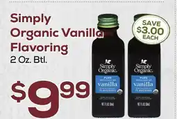 DeCicco & Sons Simply Organic Vanilla Flavoring offer