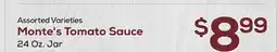 DeCicco & Sons Monte's Tomato Sauce offer