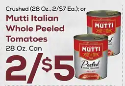 DeCicco & Sons Mutti Italian Whole Peeled Tomatoes offer