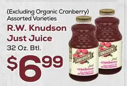 DeCicco & Sons R. W. Knudson Just Juice offer