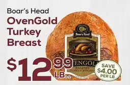 DeCicco & Sons Boar's Head OvenGold Turkey Breast offer