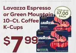 DeCicco & Sons Lavazza Espresso or Green Mountain 10-Ct. Coffee K-Cups offer