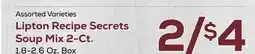 DeCicco & Sons Lipton Recipe Secrets Soup Mix offer