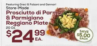 DeCicco & Sons Prosciutto di Parma & Parmigiano Reggiano Plate offer