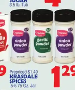 Bravo Supermarkets KRASDALE SPICES offer