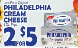 Bravo Supermarkets PHILADELPHIA CREAM CHEESE offer