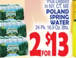 Bravo Supermarkets POLAND SPRING WATER offer