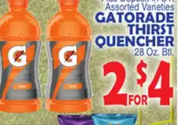 Bravo Supermarkets GATORADE THIRST QUENCHER offer