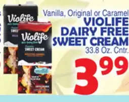 Bravo Supermarkets VIOLIFE DAIRY FREE SWEET CREAM offer
