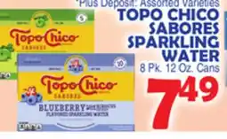 Bravo Supermarkets TOPO CHICO SABORES SPARKLING WATER offer