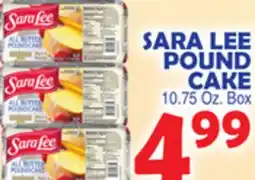 Bravo Supermarkets SARA LEE POUND CAKE offer