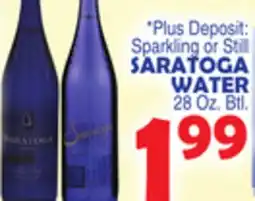 Bravo Supermarkets SARATOGA WATER offer