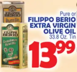 Bravo Supermarkets FILIPPO BERIO EXTRA VIRGIN OLIVE OIL offer