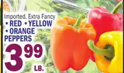 Bravo Supermarkets RED, YELLOW, ORANGE PEPPERS offer