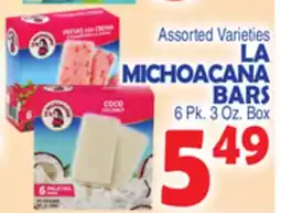 Bravo Supermarkets LA MICHOACANA BARS offer