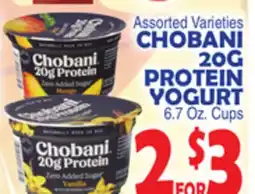 Bravo Supermarkets CHOBANI 20G PROTEIN YOGURT offer