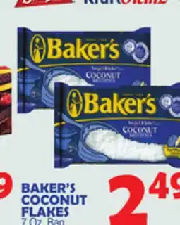 Bravo Supermarkets BAKER'S COCONUT FLAKES offer