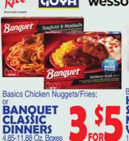 Bravo Supermarkets BANQUET CLASSIC DINNERS offer