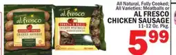 Bravo Supermarkets AL FRESCO CHICKEN SAUSAGE offer