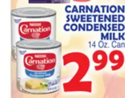Bravo Supermarkets CARNATION SWEETENED CONDENSED MILK offer