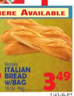 Bravo Supermarkets ITALIAN BREAD W/BAG offer