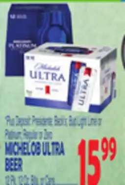 Bravo Supermarkets MICHELOB ULTRA BEER 12 Pk. 12 Oz. Btls. or Cans offer