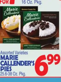 Bravo Supermarkets MARIE CALLENDER'S PIES offer