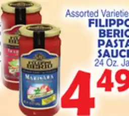 Bravo Supermarkets FILIPPO BERIO PASTA SAUCE offer