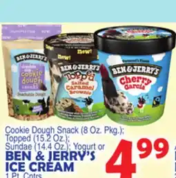 Bravo Supermarkets BEN & JERRY'S ICE CREAM 1 Pt. Cntrs offer