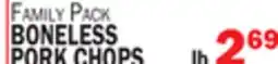 Bravo Supermarkets BONELESS PORK CHOPS offer
