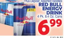 Bravo Supermarkets RED BULL ENERGY DRINK offer