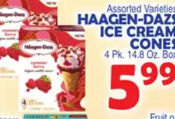 Bravo Supermarkets HAAGEN-DAZS ICE CREAM CONES offer