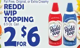 Bravo Supermarkets REDDI WIP TOPPING offer