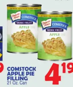 Bravo Supermarkets COMSTOCK APPLE PIE FILLING offer