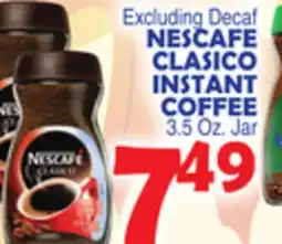 Bravo Supermarkets NESCAFE CLASICO INSTANT COFFEE offer
