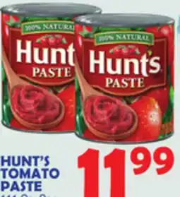 Bravo Supermarkets HUNT'S TOMATO PASTE offer